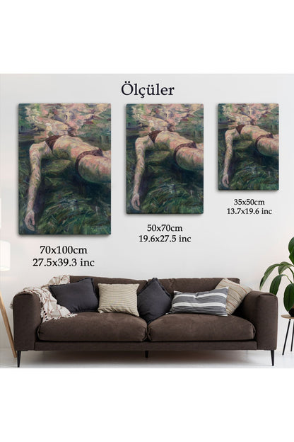 Deniz Altındaki Kadın Dekoratif Duvar Tablosu-6402