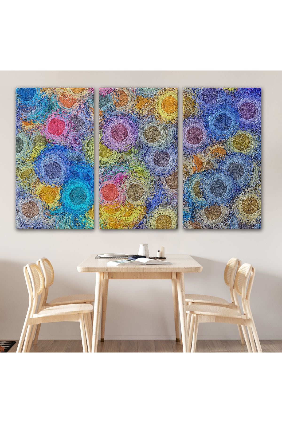 Soyut Modern Sanat Dekoratif Kanvas Duvar Tablosu-3595