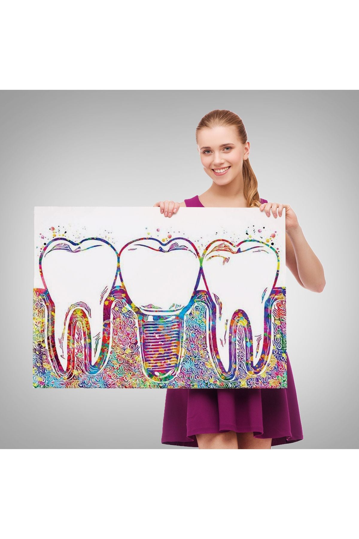 Süpürgesi'nde Uçan Cadı Tablosu, Witches Halloween-6564