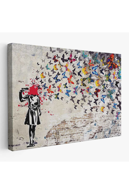 Kelebek Kanvas Tablo