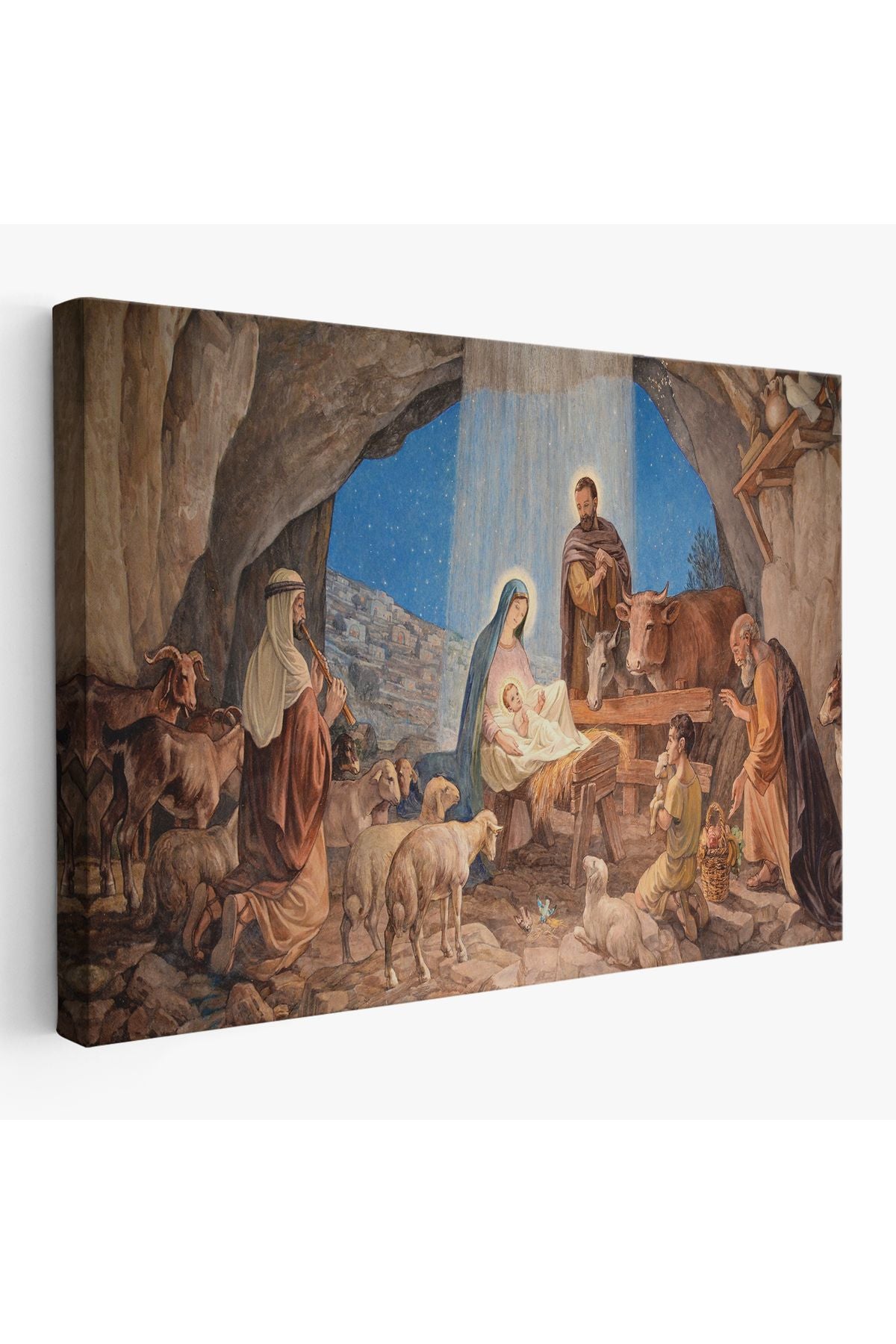 YB İsanın Doğumu ve Meryem Kanvas Tablo-5185