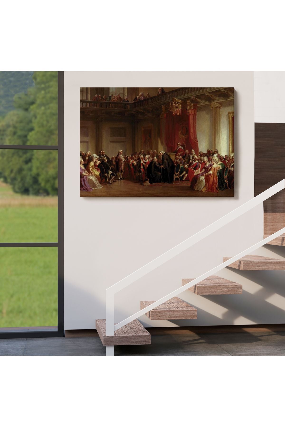 Benjamin Franklin Danışma Meclisi Huzuruna Çıkıyor Tablosu-6542