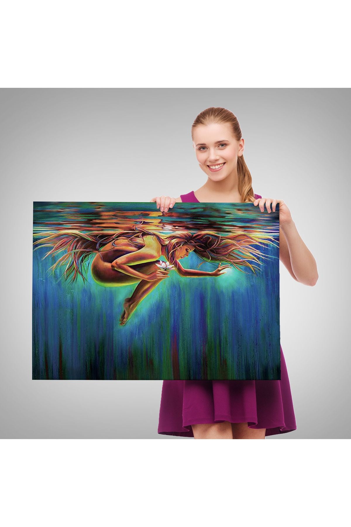 YB Millet Darı Toplayıcı Kadınlar Tablosu - Jean-François - French-6652