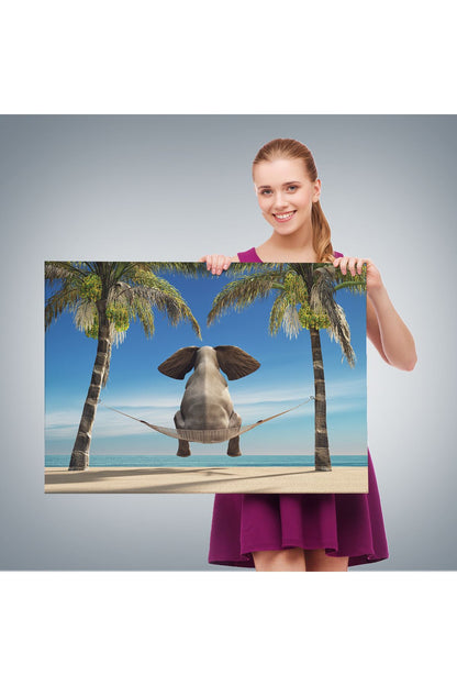 Kanvas Tablo, Duvar Dekoru, Fil, Hayvan Temalı 1141 BUNGKNV