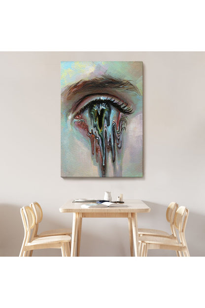 Çerçeveli Gözü Akan Kadın Dekoratif Tablo-6333