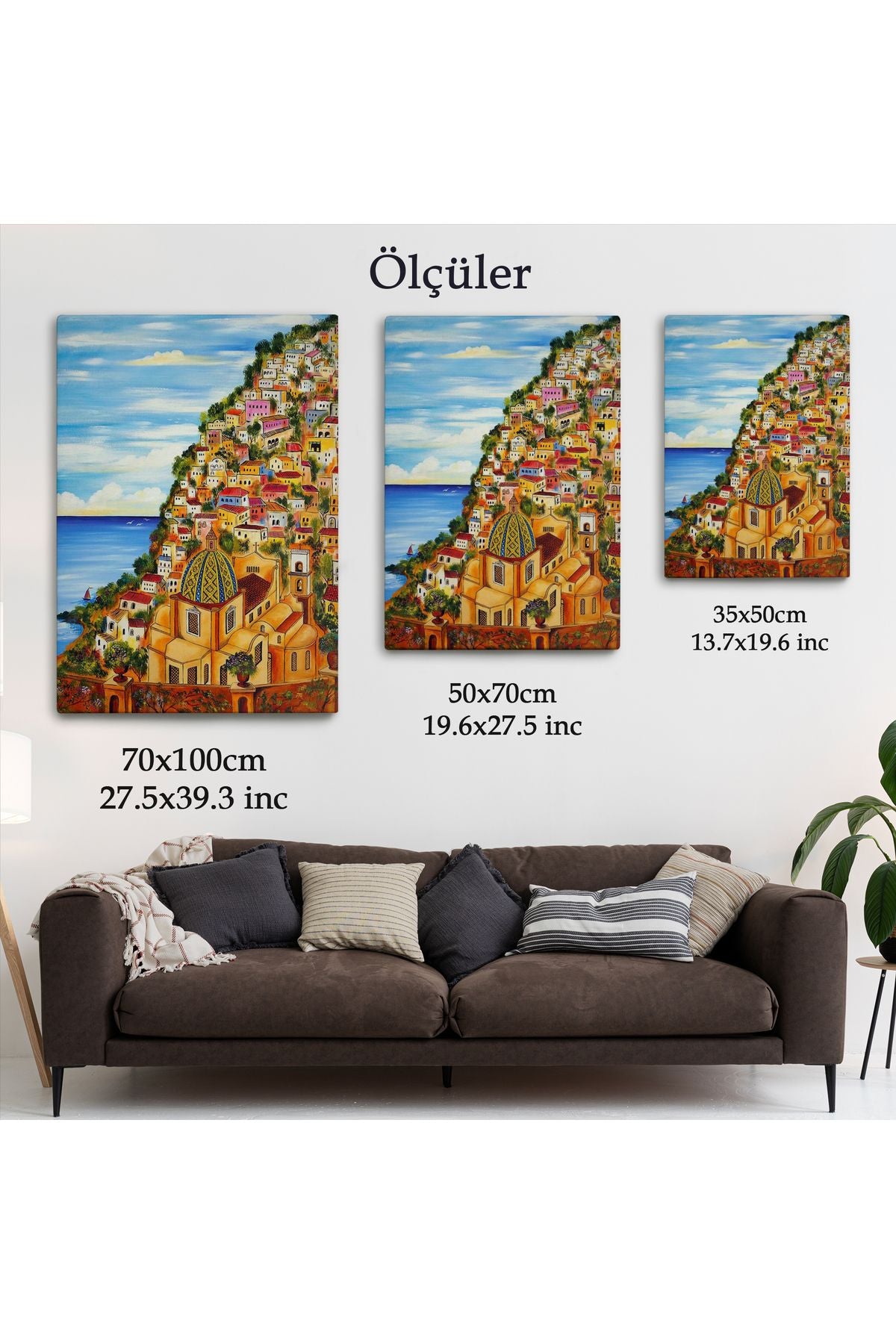 Roberto Gagliardi'nin Positano İsimli Tablosu-6328