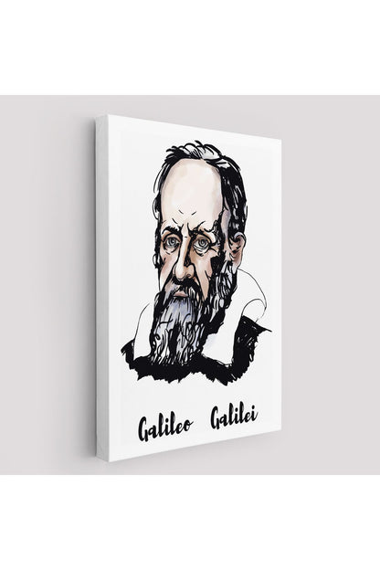 Galileo Galilei Dekoratif Kanvas Tablo-5915
