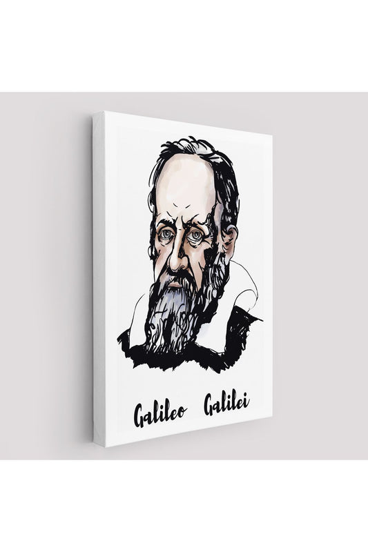Galileo Galilei Dekoratif Kanvas Tablo-5915