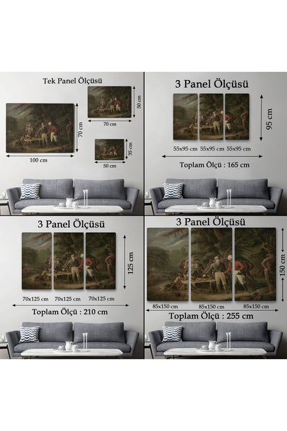 General Francis Marion Bir İngiliz Subayı Yemeğini Paylaşmaya Davet Eden Tablosu-6547