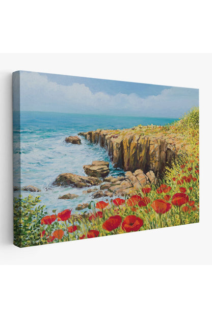 Deniz Manzaralı Dekoratif Kanvas Duvar Tablosu-3431