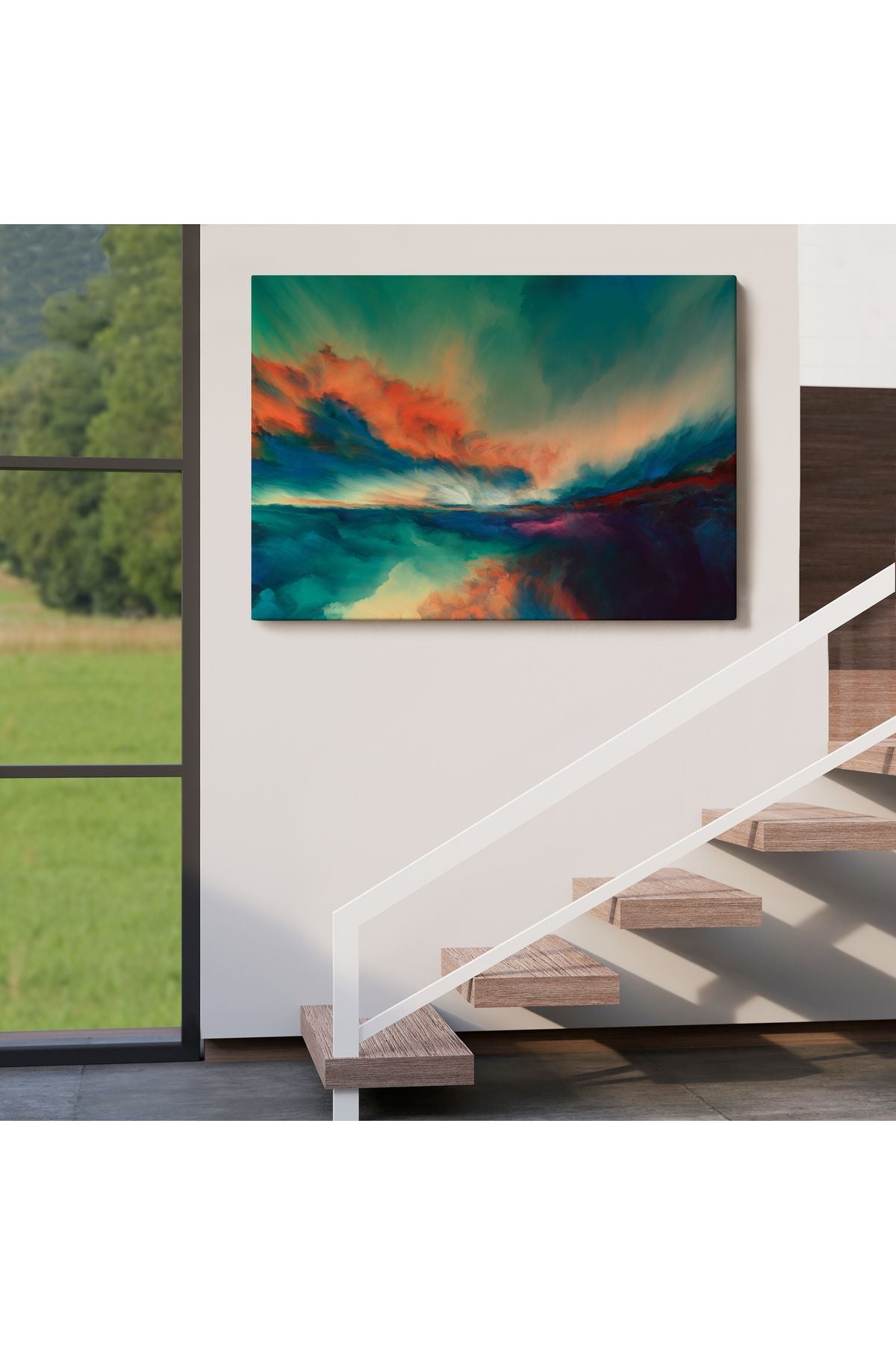 Gün Batımı Dekoratif Kanvas Duvar Tablosu-3596