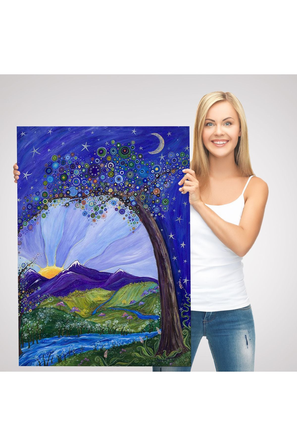 Tanielle Childers'ın Rüya Ağacı Sanatsal Reprodüksiyon Tablosu-6377