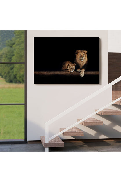 Aslanlar Dekoratif Kanvas Tablo 1151