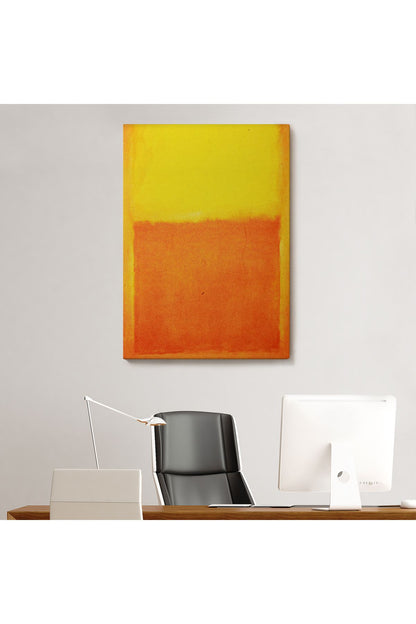 Mark Rothko Turuncu Sarı Eseri Kanvas Tablo-5107