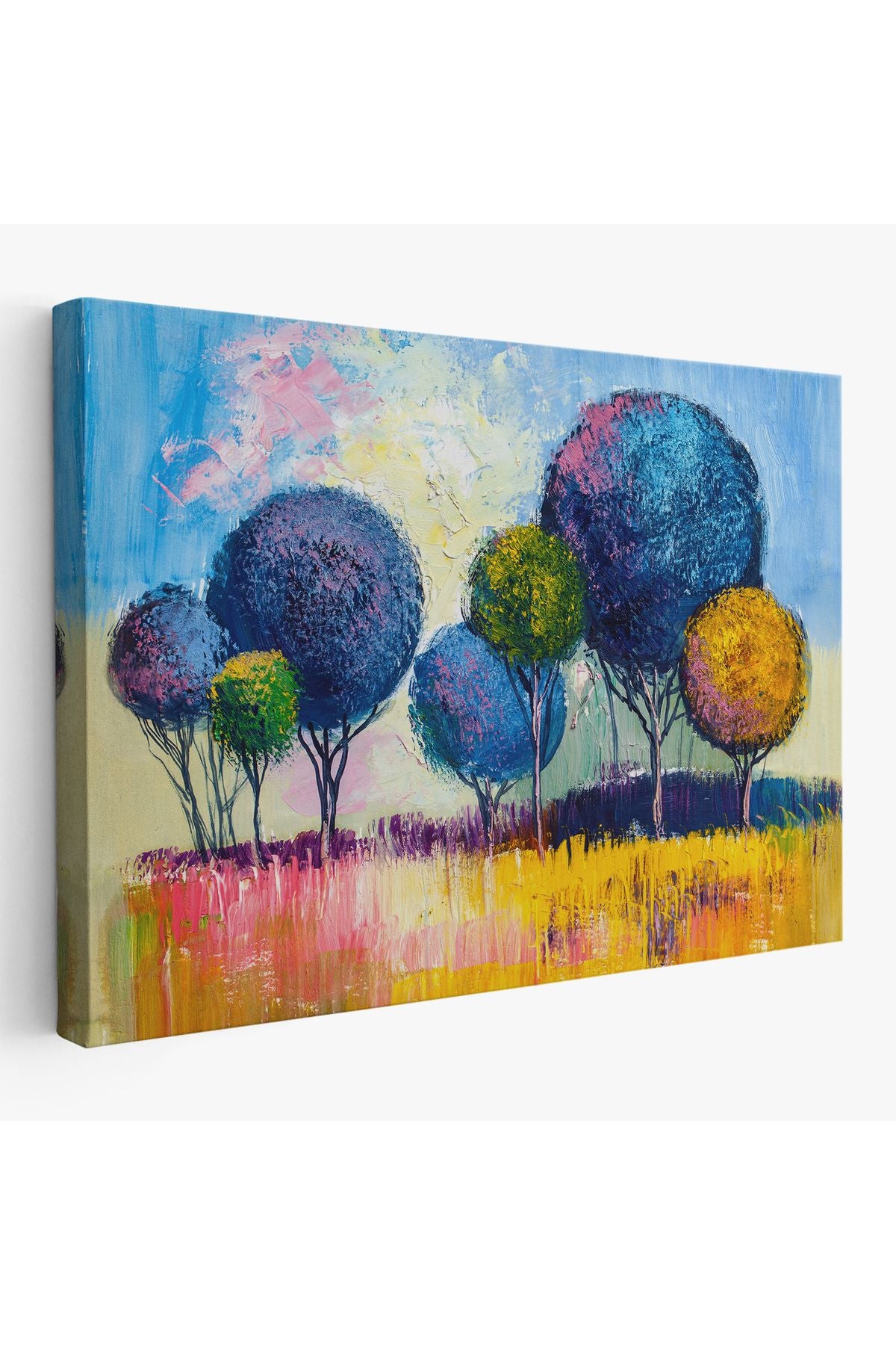 Bahçe Çiçeği Dekoratif Kanvas Duvar Tablosu-3594