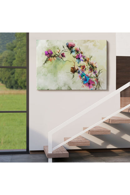 Soyut Bahar Çiçekleri Duvar Tablosu-3649