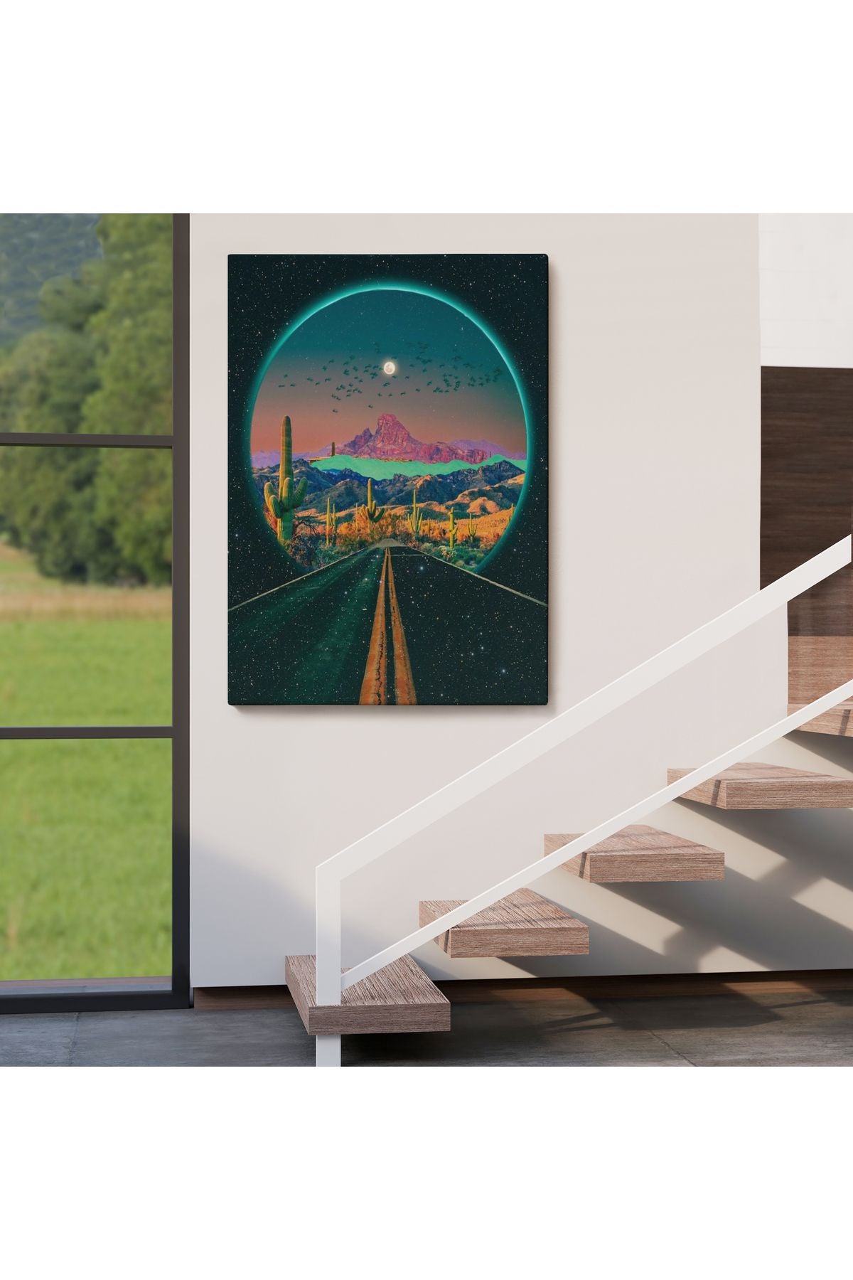 Sürreal Colorado Yol Manzarası Dekoratif Duvar Tablosu-6207