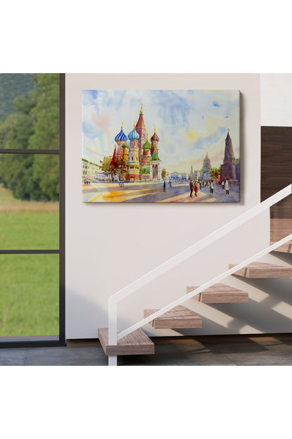 Kremlin Ve Kızıl Meydan Aziz Basil Katedrali Moskova Tablo-3559
