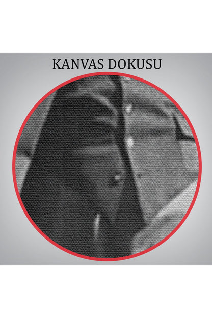 Atatürk Portre Tablosu Mustafa Kemal Atatürk Dikdörtgen Dekoratif Kanvas Tablo-FC-127