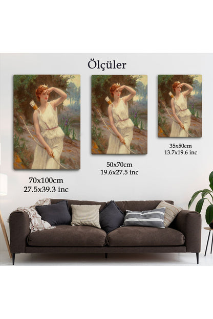 Guillamume Seignac Diana Roma Mitolojisinde Av Tanrıçası Duvar Tablosu-6056