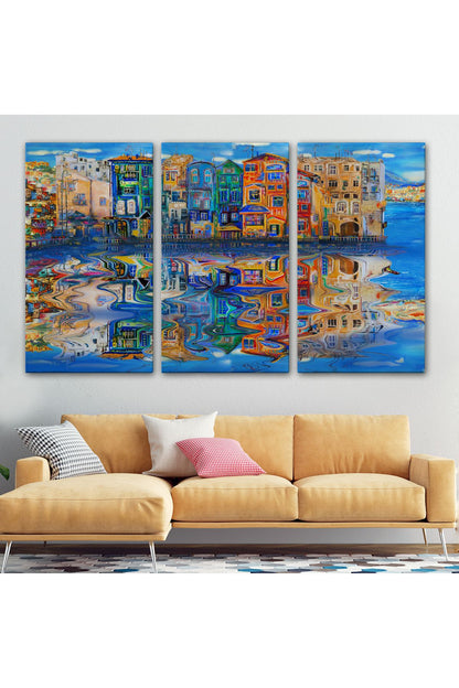 Amsterdam Hollada Şehir Yansıması Duvar Tablosu-1208