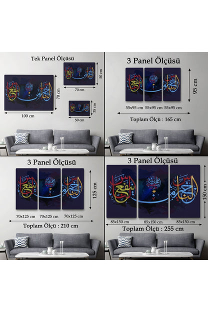 İnsanların En Hayırlısı İnsanlara Faydalı Olandır Yazılı Dekoratif Kanvas Tablo-3278