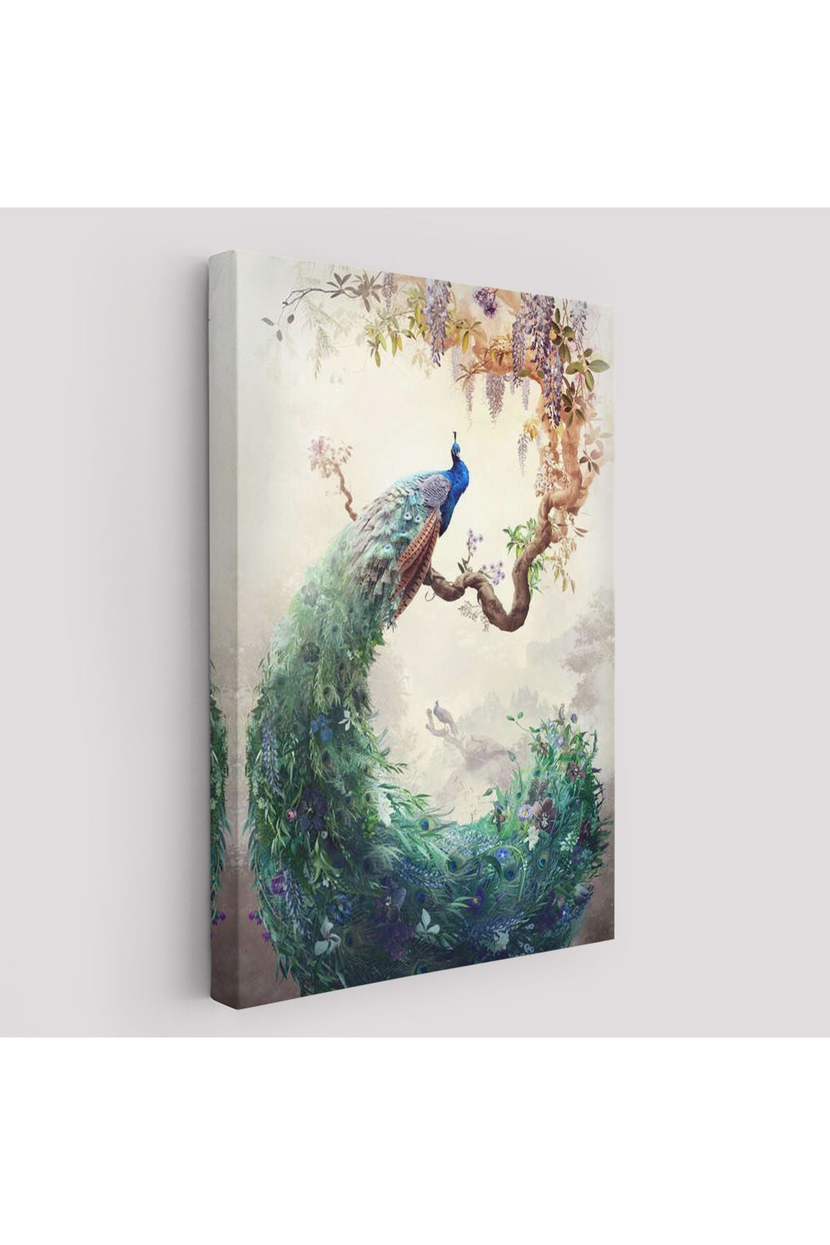 Daldaki Tavuz Kuşu Dekoratif Tablo-6494