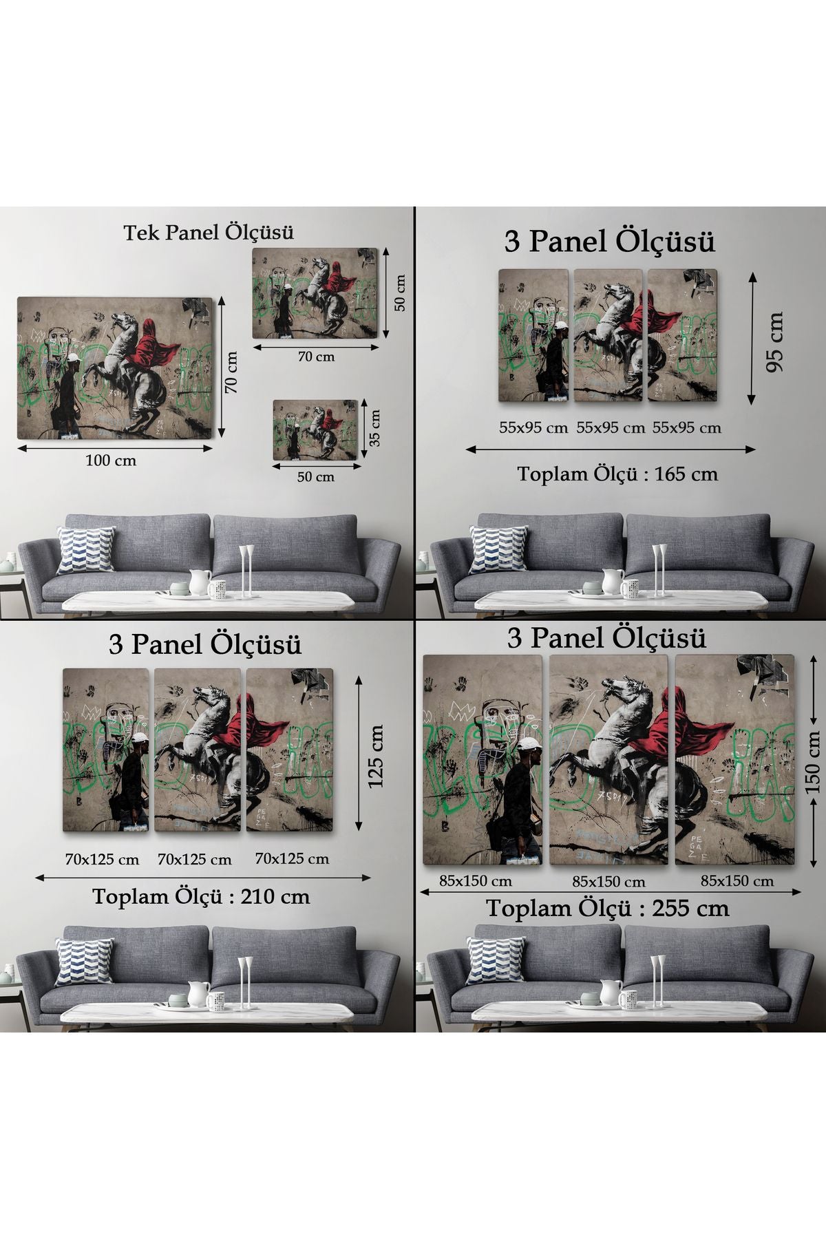 Banksy Napolyon Geçişi Alpler Kanvas Tablosu-5094