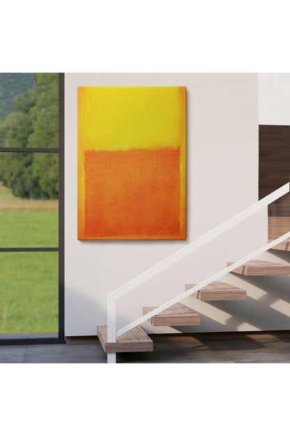 Mark Rothko Turuncu Sarı Eseri Kanvas Tablo-5107
