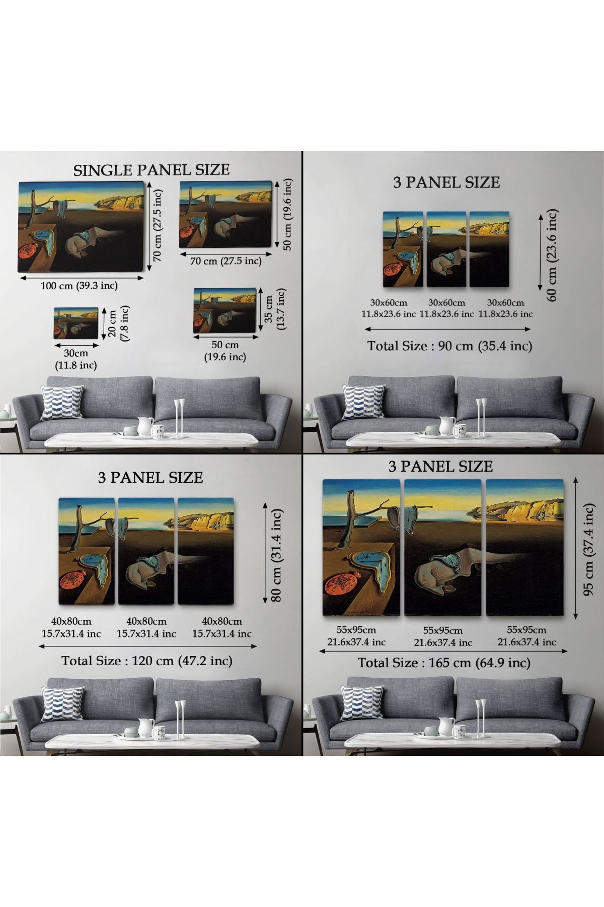 Salvador Dali - The Persistence Of Memory Tablosu ( Tek Parça )